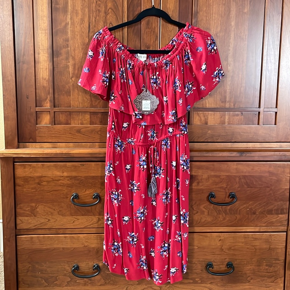 NWT Knox Rose Cherry Red Dress- women’s size S